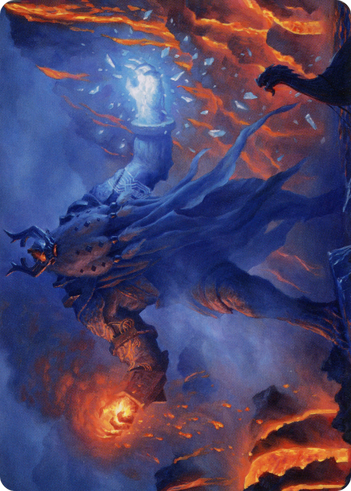 Aegar, the Freezing Flame // Aegar, the Freezing Flame (AKHM-055) - Kaldheim Art Series (Borderless)