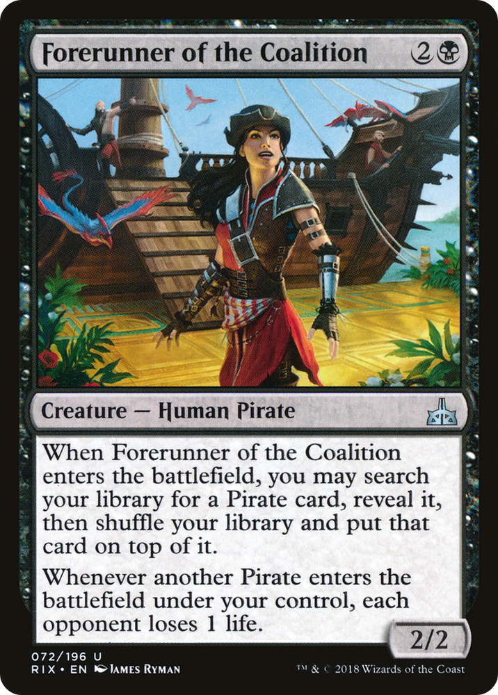 Forerunner of the Coalition (RIX-072) - Rivals of Ixalan Foil
