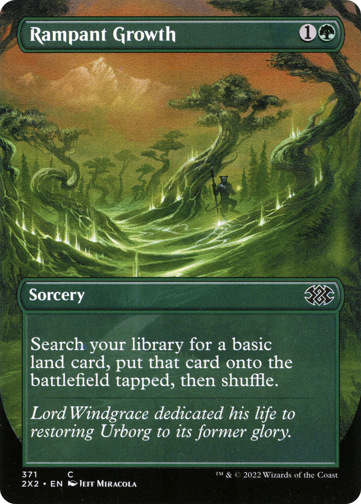 Rampant Growth (Borderless) (2X2-371) - Double Masters 2022 (Borderless)