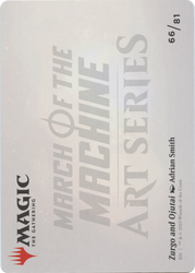 Zurgo and Ojutai // Zurgo and Ojutai (AMOM-066) - March of the Machine Art Series (Borderless) Foil