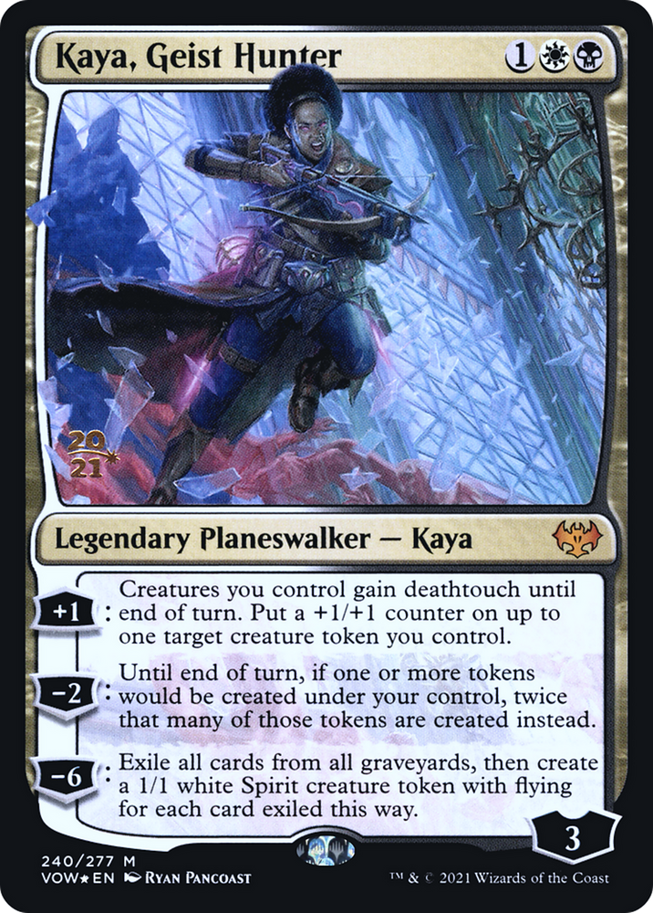 Kaya, Geist Hunter (PRE-240S) - Innistrad: Crimson Vow Promos Foil