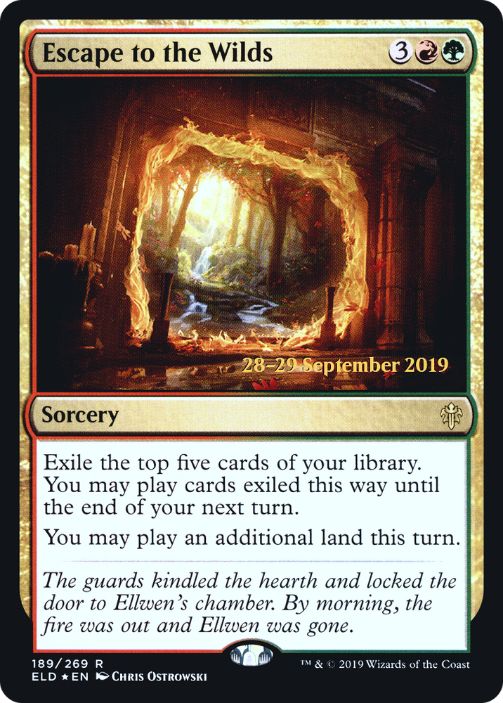 Escape to the Wilds (PRE-189) - Throne of Eldraine Promos Foil