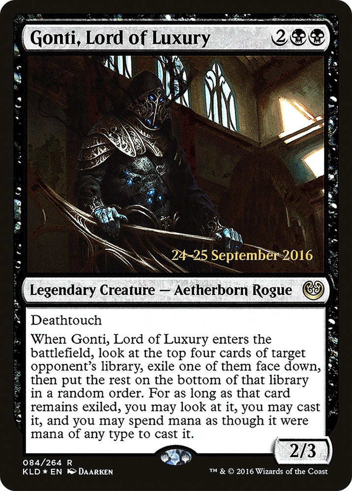Gonti, Lord of Luxury (PRE-084) - Kaladesh Promos Foil