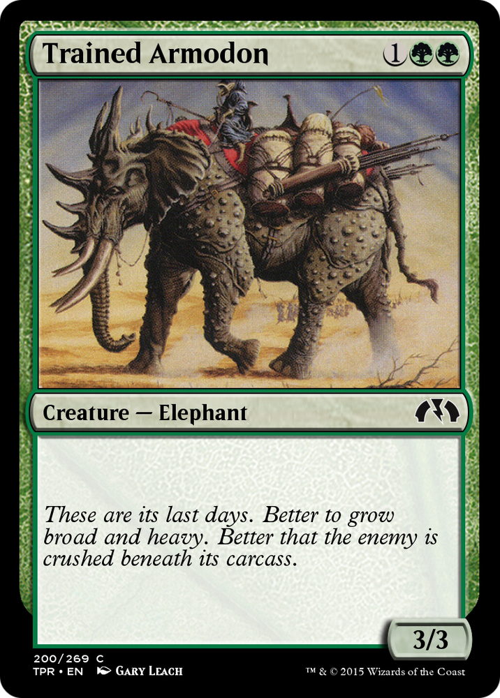 Trained Armodon (TPR-200) - Tempest Remastered Foil