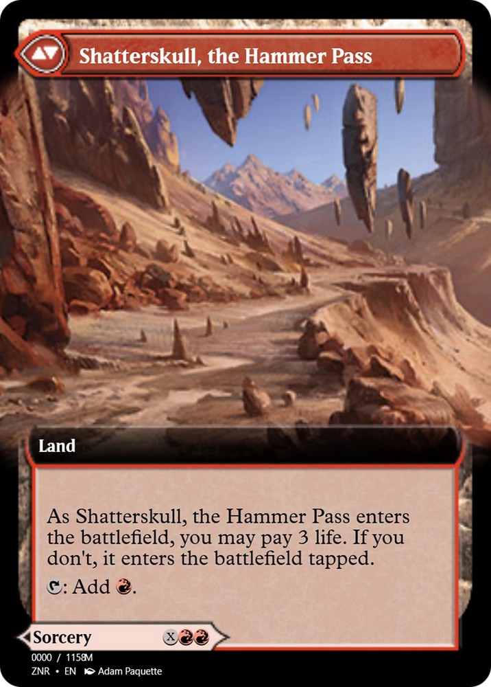 Shatterskull Smashing // Shatterskull, the Hammer Pass (PRM-83866) - Magic Online Promos Foil