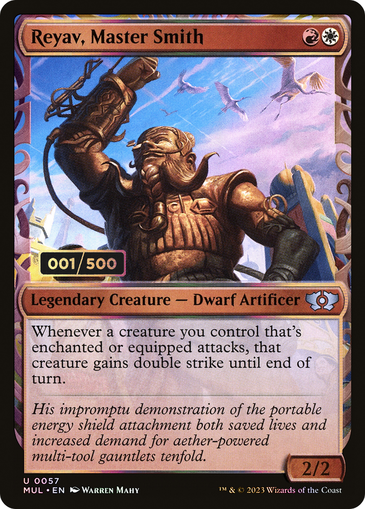 Reyav, Master Smith (Serial Numbered) (MUL-187) - Multiverse Legends: (Showcase) Foil