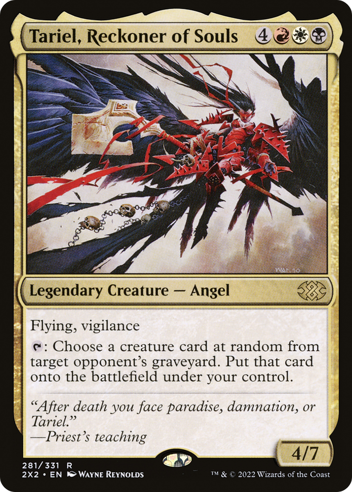 Tariel, Reckoner of Souls (2X2-281) - Double Masters 2022 Foil