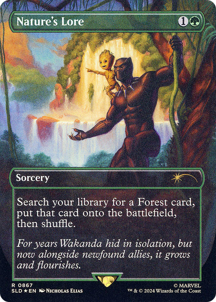 Nature's Lore (SLD-867) - Secret Lair Drop (Borderless) Foil