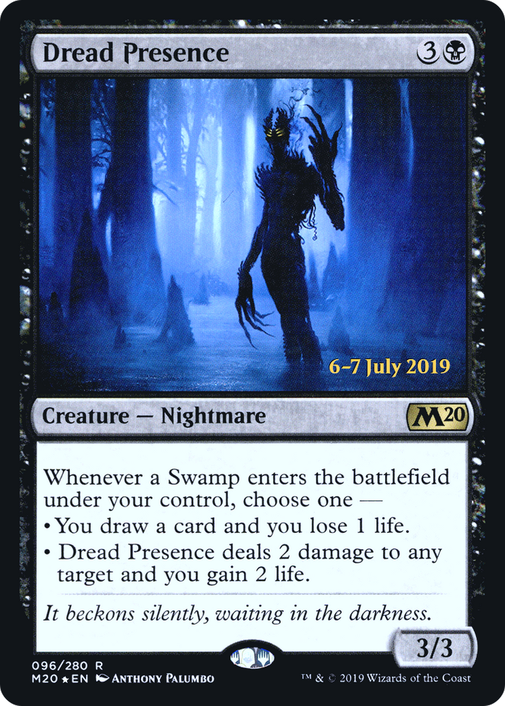 Dread Presence (PRE-096) - Core Set 2020 Promos Foil