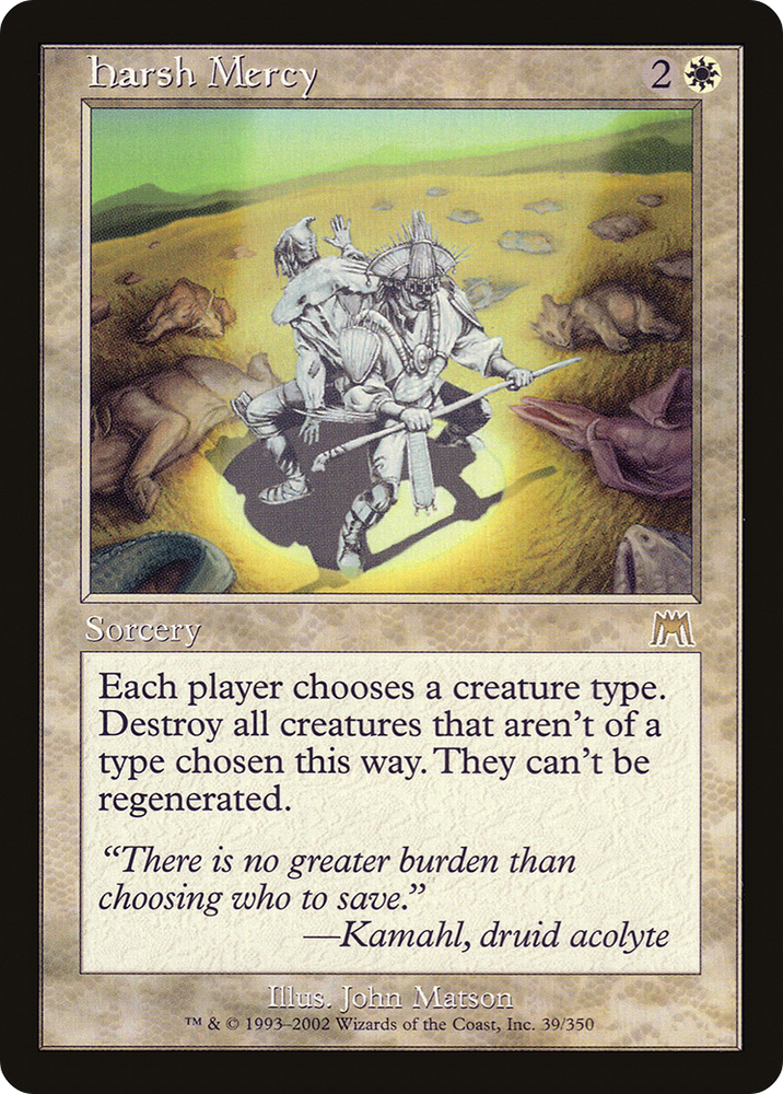 Harsh Mercy (ONS-039) - Onslaught Foil