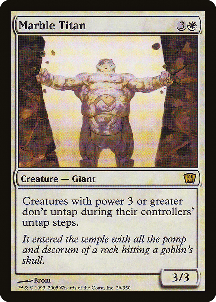 Marble Titan (9ED-26★) - Ninth Edition Foil