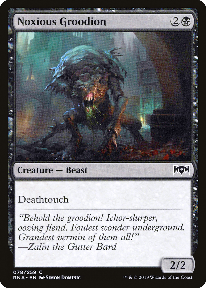 Noxious Groodion (RNA-078) - Ravnica Allegiance