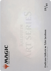 Eradicator Valkyrie // Eradicator Valkyrie (AKHM-025) - Kaldheim Art Series (Borderless) Foil