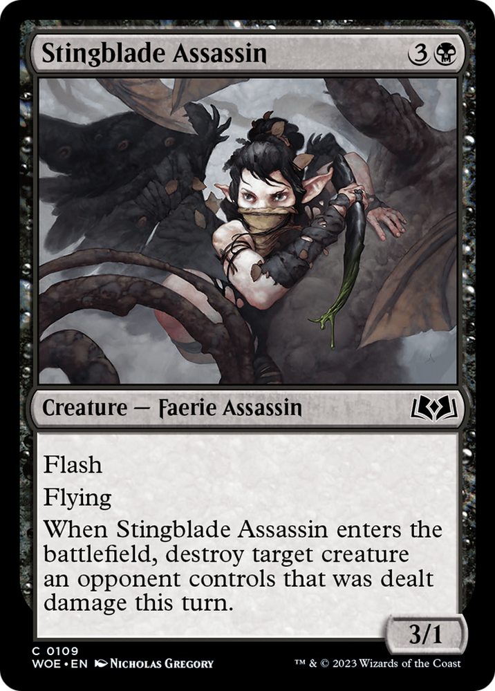 Stingblade Assassin (WOE-109) - Wilds of Eldraine Foil