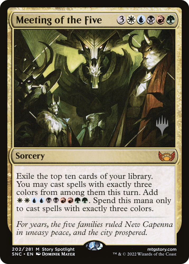 Meeting of the Five (PPSNC-202P) - Streets of New Capenna Promos Foil