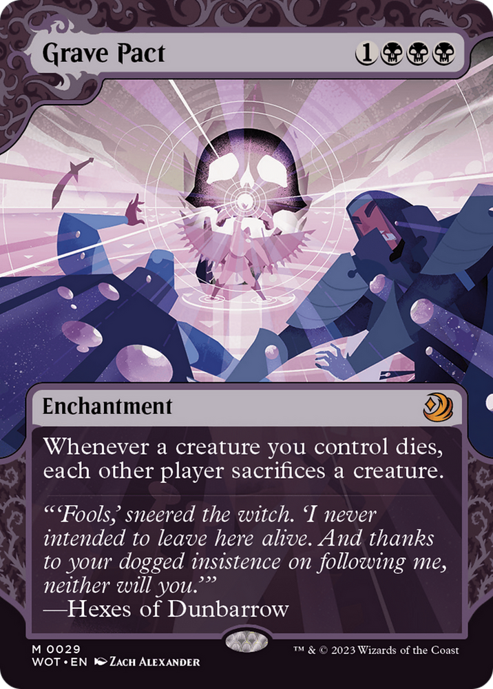 Grave Pact (WOT-029) - Wilds of Eldraine: Enchanting Tales: (Showcase) (Borderless)