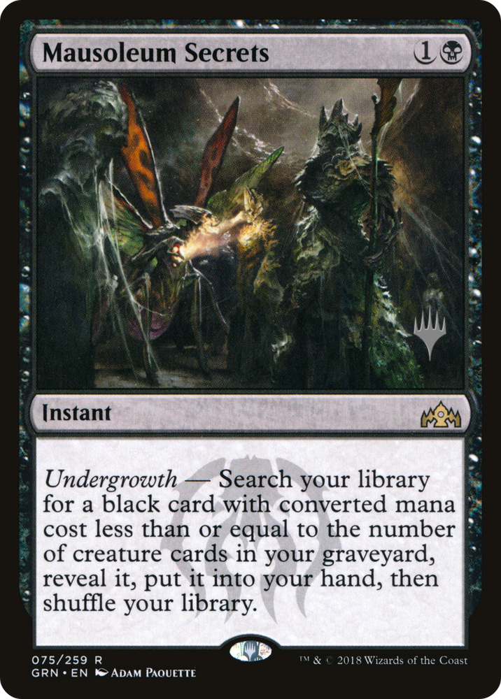 Mausoleum Secrets (PPTHB-75P) - Guilds of Ravnica Promos Foil