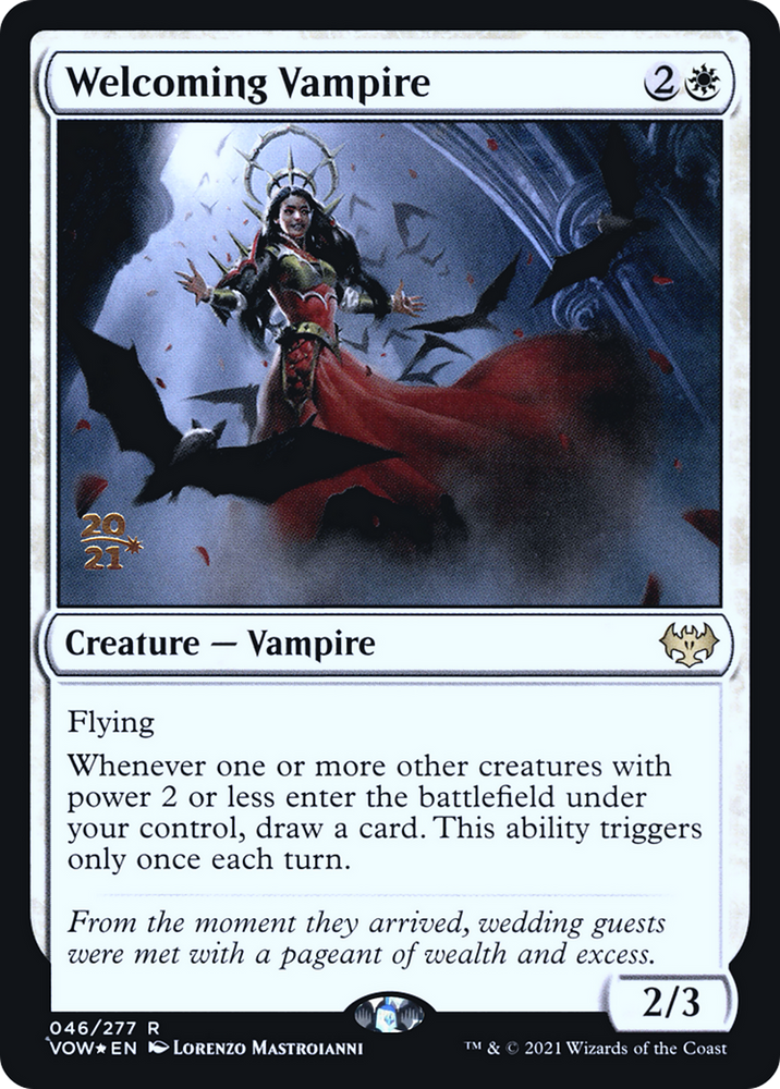Welcoming Vampire (PRE-46S) - Innistrad: Crimson Vow Promos Foil