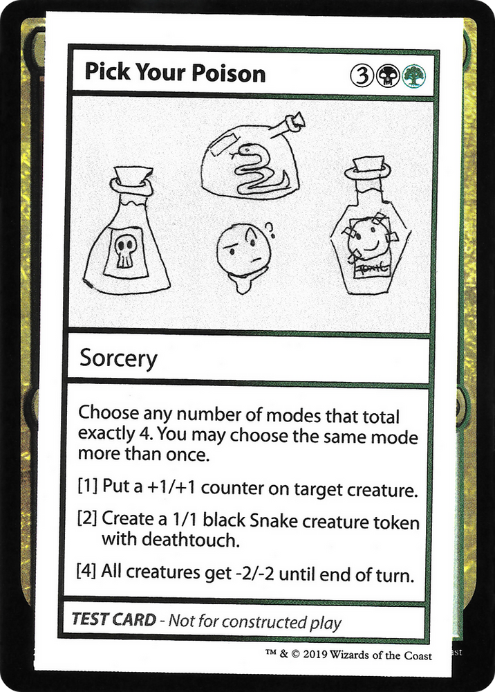 Pick Your Poison (No PW Symbol) (CMB1-097) - Mystery Booster Playtest Cards 2021