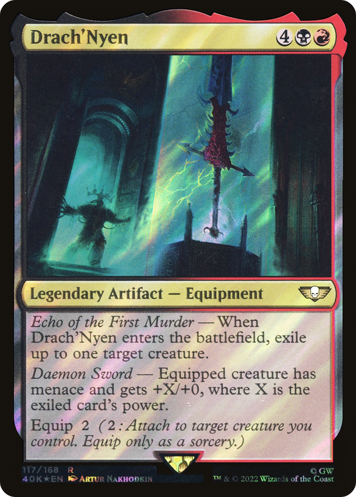 Drach'Nyen (Surge Foil) (40K-117★) - Warhammer 40,000 Commander Foil