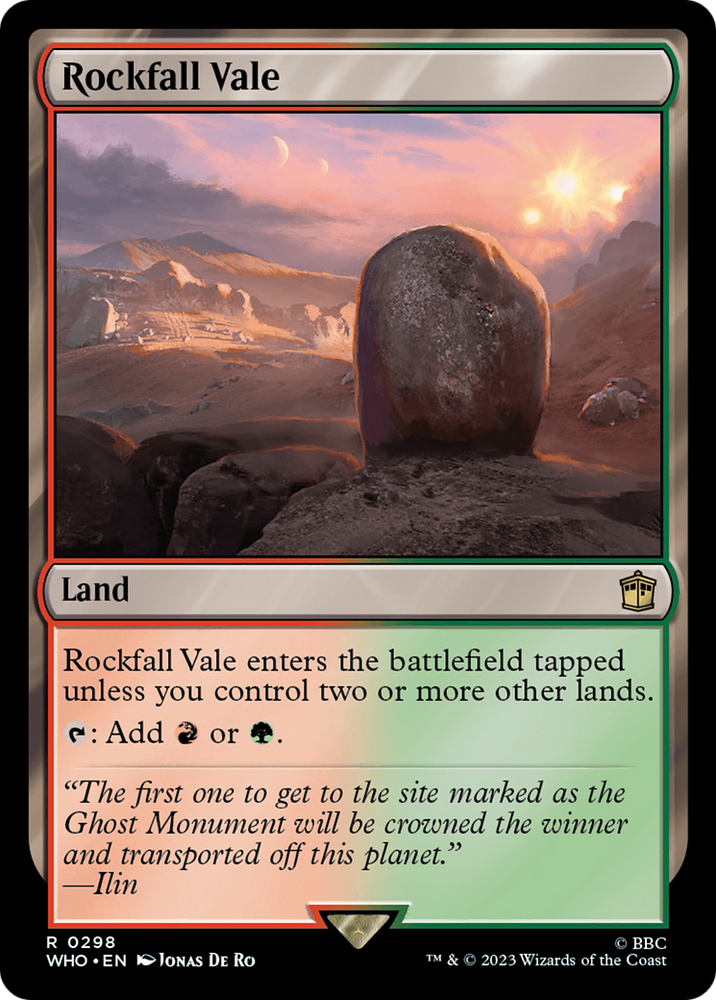 Rockfall Vale (WHO-298) - Doctor Who Foil