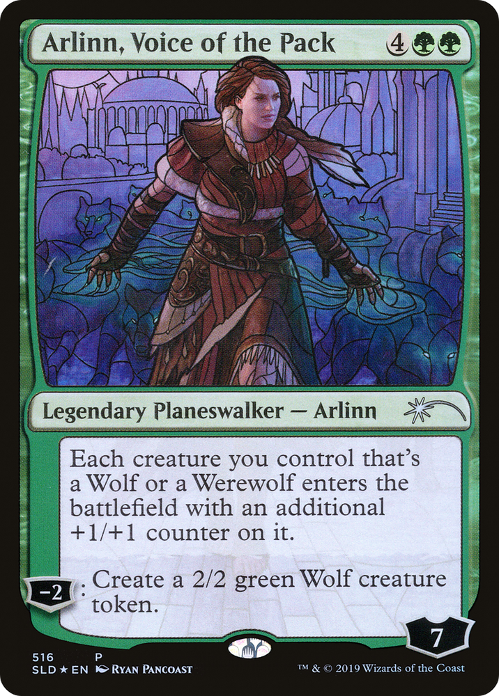 Arlinn, Voice of the Pack (Stained Glass) (SLD-516) - Secret Lair Drop Foil