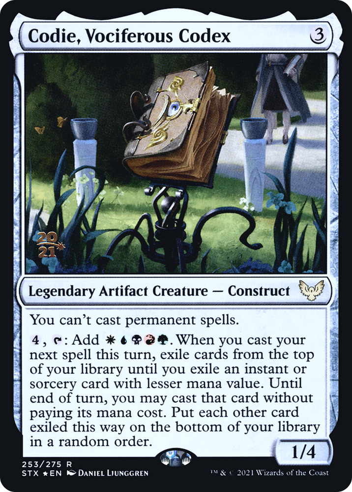 Codie, Vociferous Codex (PRE-253) - Strixhaven: School of Mages Promos Foil