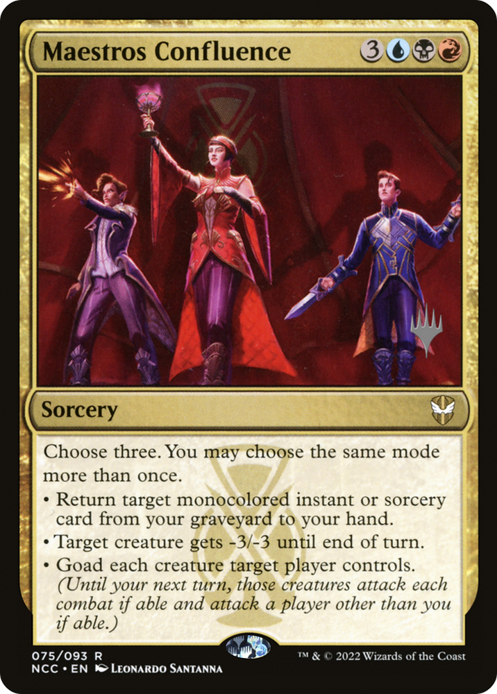 Maestros Confluence (PPSNC-75P) - New Capenna Commander Promos Foil