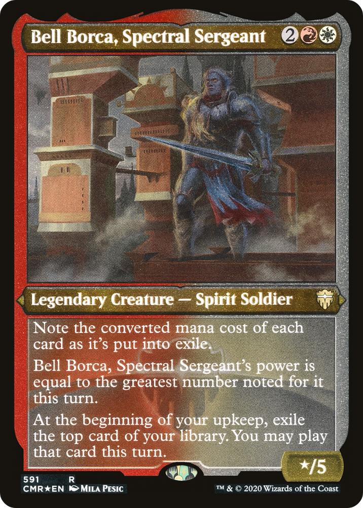 Bell Borca, Spectral Sergeant (Foil Etched) (CMR-591) - Commander Legends Etched Foil