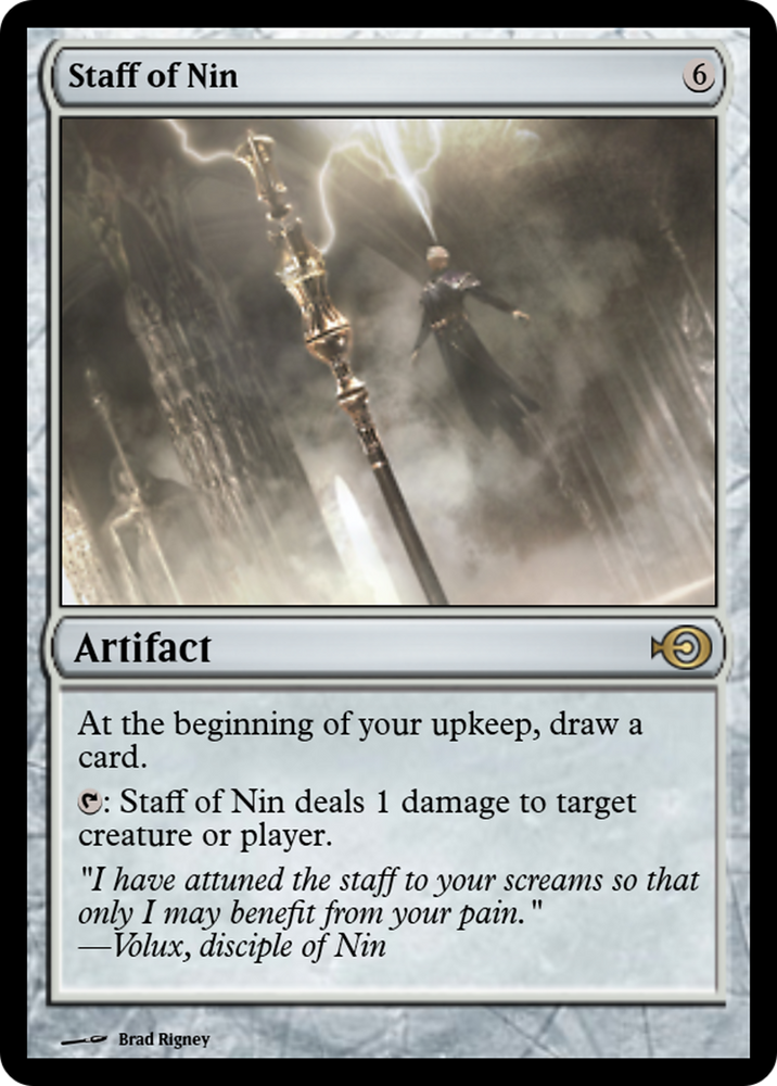 Staff of Nin (PRM-45213) - Magic Online Promos Foil