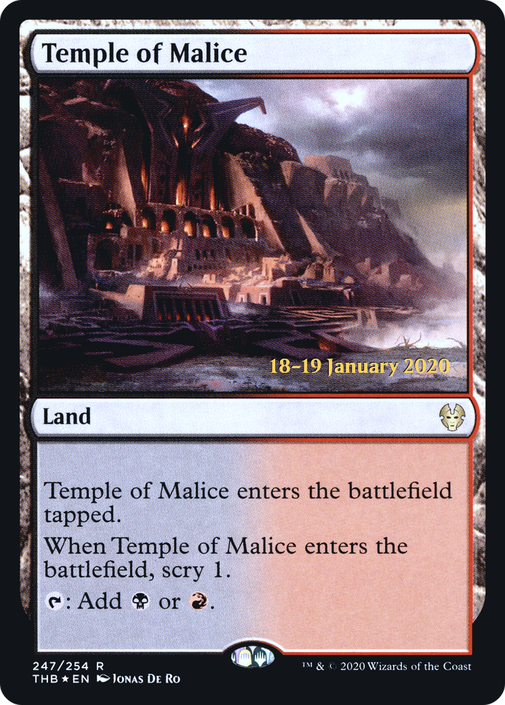 Temple of Malice (PRE-247) - Theros Beyond Death Promos Foil