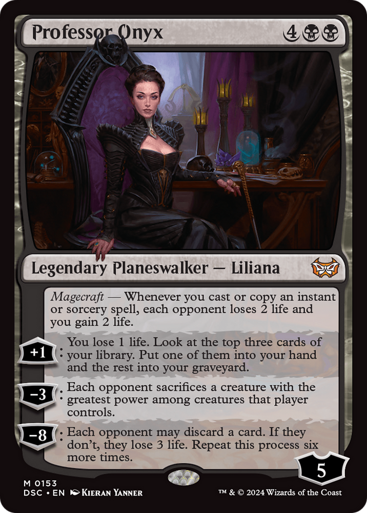 Professor Onyx (DSC-153) - Duskmourn: House of Horror Commander