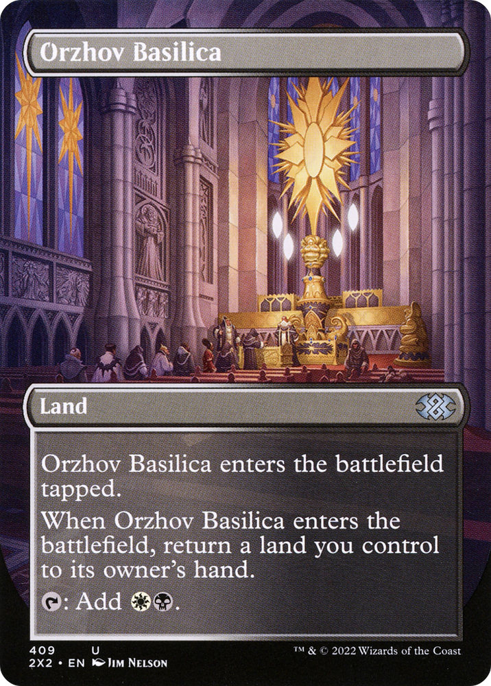 Orzhov Basilica (Borderless) (2X2-409) - Double Masters 2022 (Borderless)