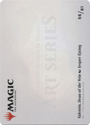 Valentin, Dean of the Vein // Valentin, Dean of the Vein (ASTX-056) - Strixhaven Art Series (Borderless) Foil