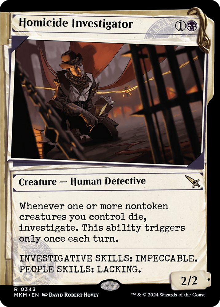 Homicide Investigator (Showcase) (MKM-343) - Murders at Karlov Manor: (Showcase) Foil