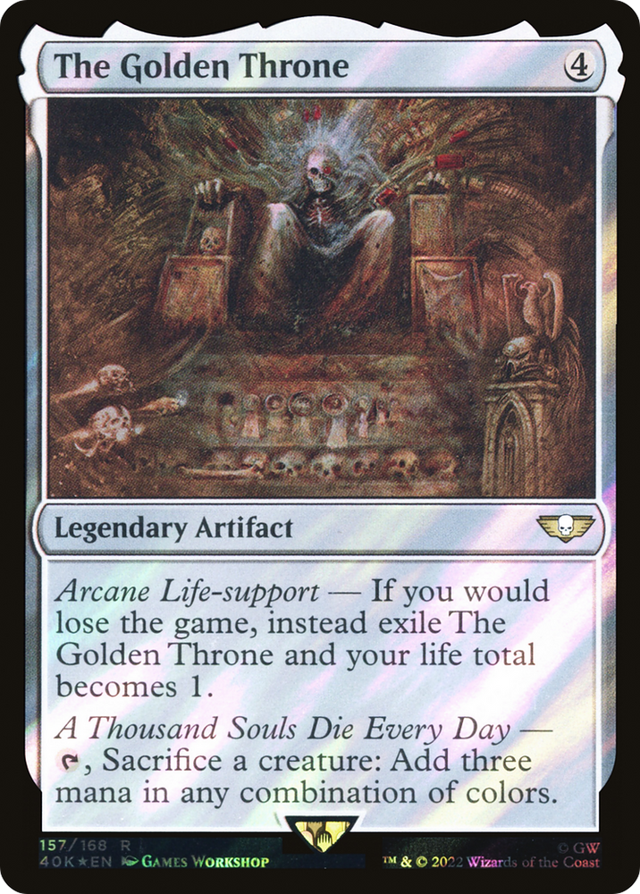 The Golden Throne (Surge Foil) (40K-157★) - Warhammer 40,000 Commander Foil