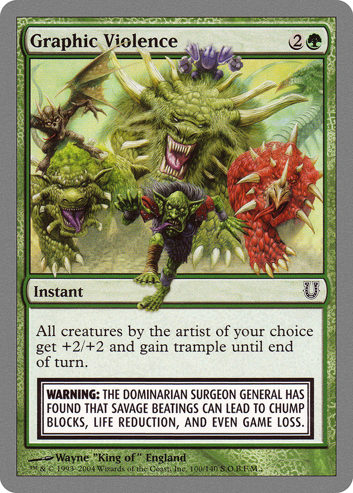 Graphic Violence (UNH-100) - Unhinged Foil