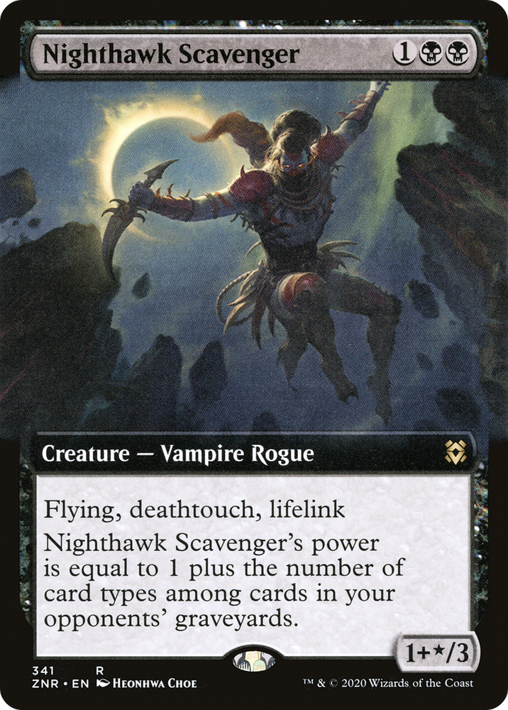 Nighthawk Scavenger (Extended Art) (ZNR-341) - Zendikar Rising: (Extended Art) Foil