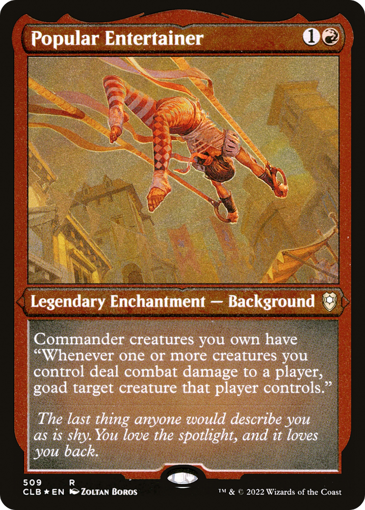 Popular Entertainer (CLB-509) - Commander Legends: Battle for Baldur's Gate Etched Foil