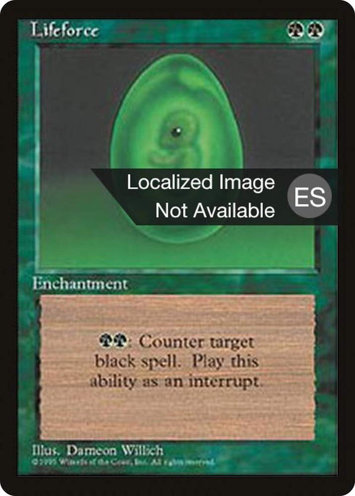 Lifeforce (4BB-) - Fourth Edition Foreign Black Border