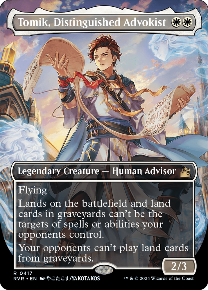 Tomik, Distinguished Advokist (Anime Borderless) (RVR-417) - Ravnica Remastered (Borderless)