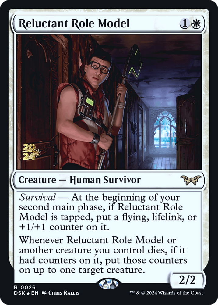 Reluctant Role Model (PRE-026) - Duskmourn: House of Horror Promos Foil