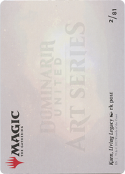 Karn, Living Legacy // Karn, Living Legacy (ADMU-002) - Dominaria United Art Series (Borderless) Foil