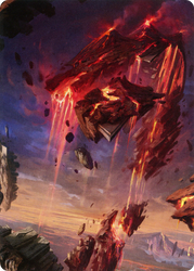 Mountain // Mountain (AZNR-017) - Zendikar Rising Art Series (Borderless)