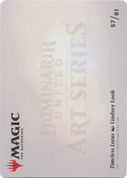 Timeless Lotus // Timeless Lotus (ADMU-057) - Dominaria United Art Series (Borderless) Foil