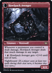 Ill-Tempered Loner (PRE-162S) - Innistrad: Crimson Vow Promos: (Double Faced Transform) Foil