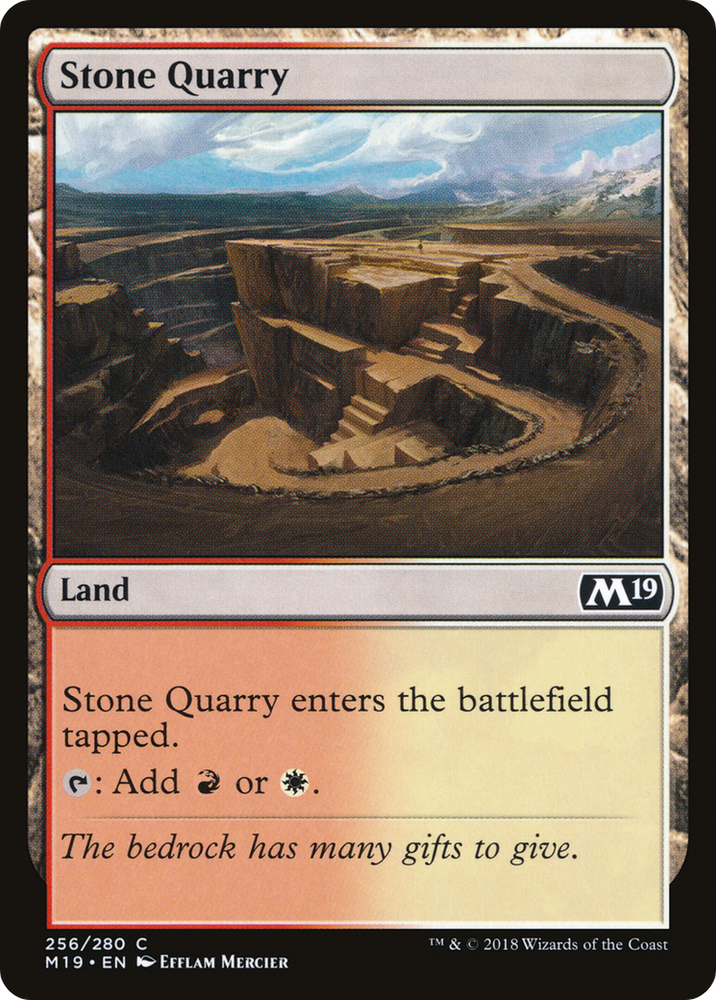 Stone Quarry (M19-256) - Core Set 2019 Foil