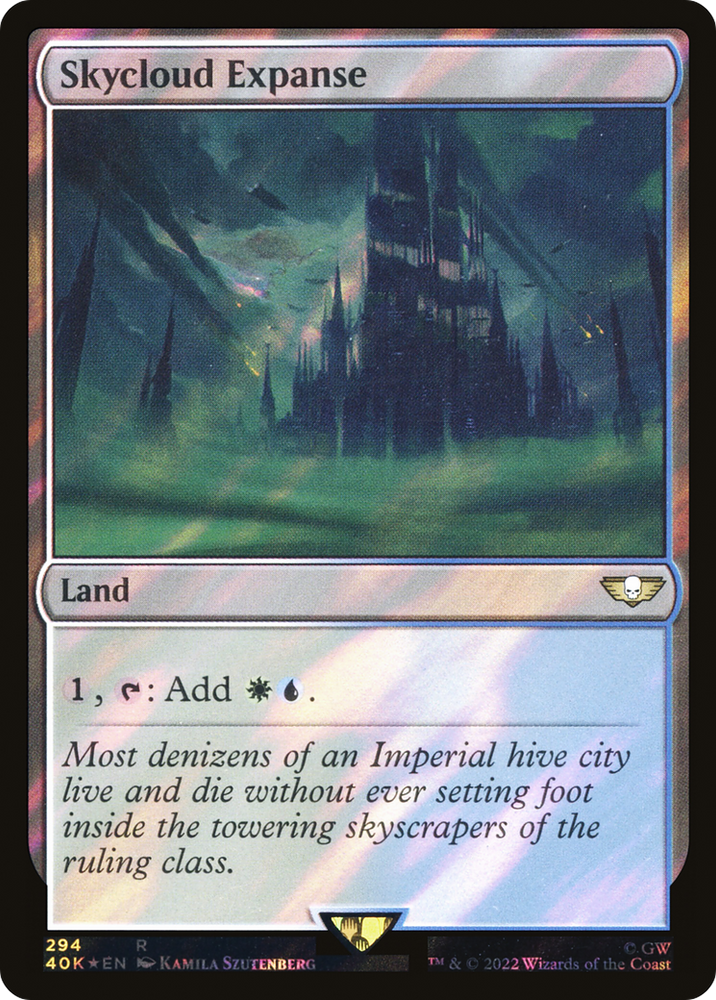 Skycloud Expanse (Surge Foil) (40K-294★) - Warhammer 40,000 Commander Foil