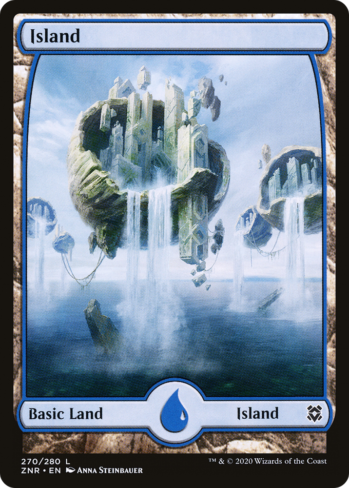 Island (270) - Full Art (ZNR-270) - Zendikar Rising: (Full Art) Foil