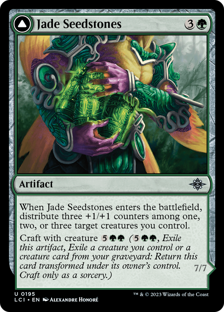 Jade Seedstones (LCI-195) - The Lost Caverns of Ixalan Foil